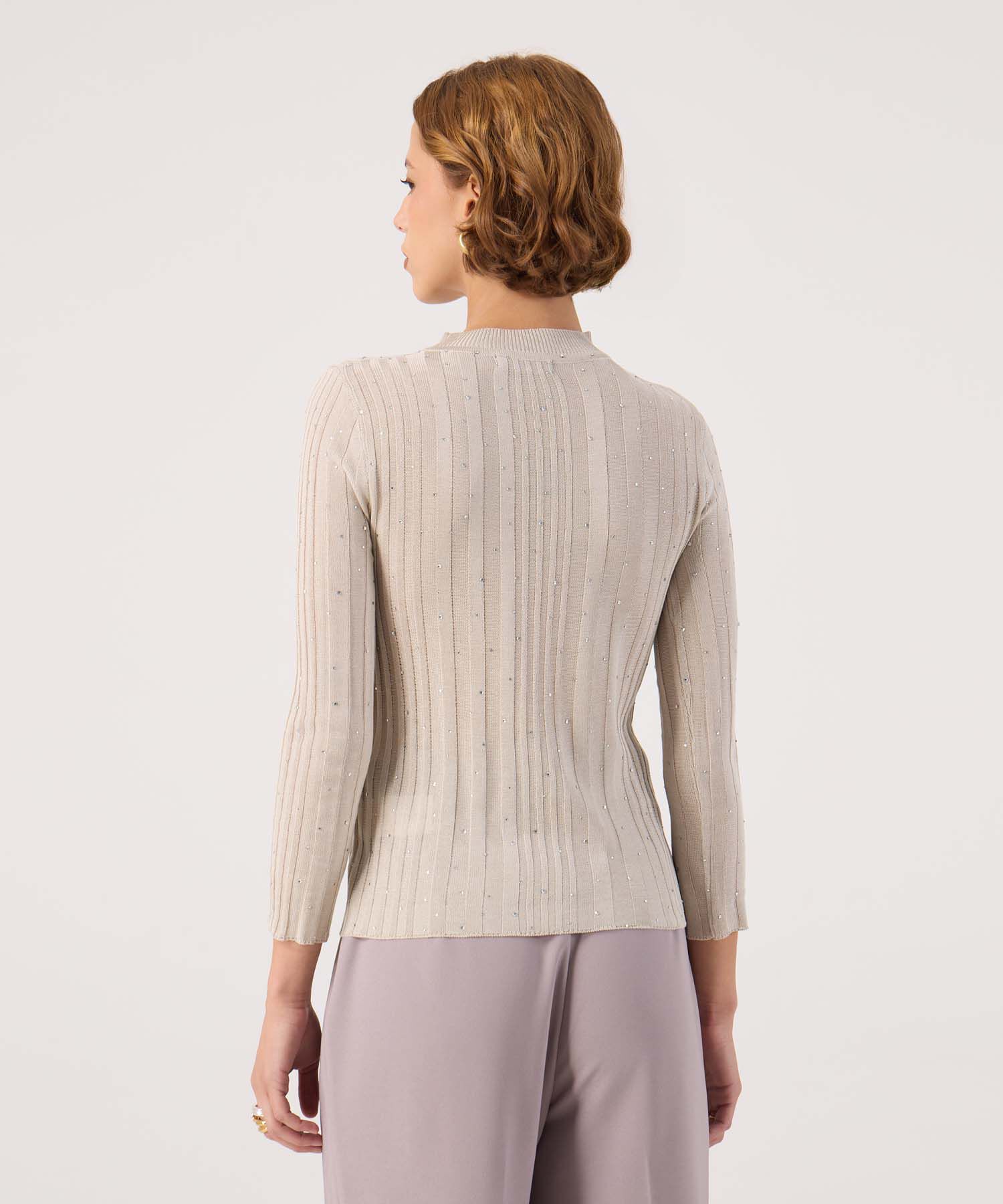 Saco texturizado con detalle 