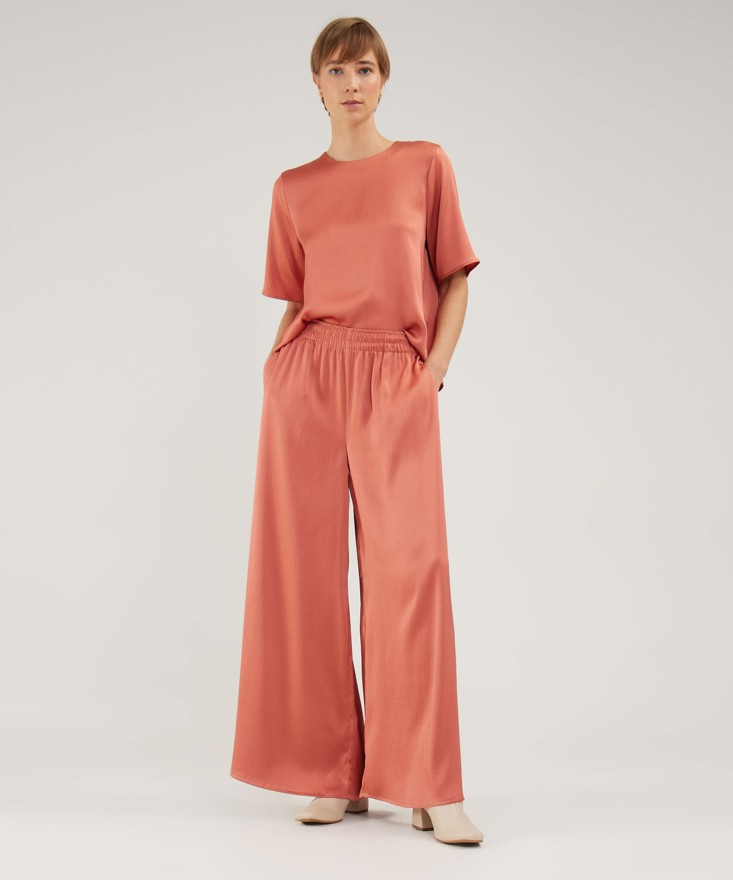 Pantalon Fluido Unicolor