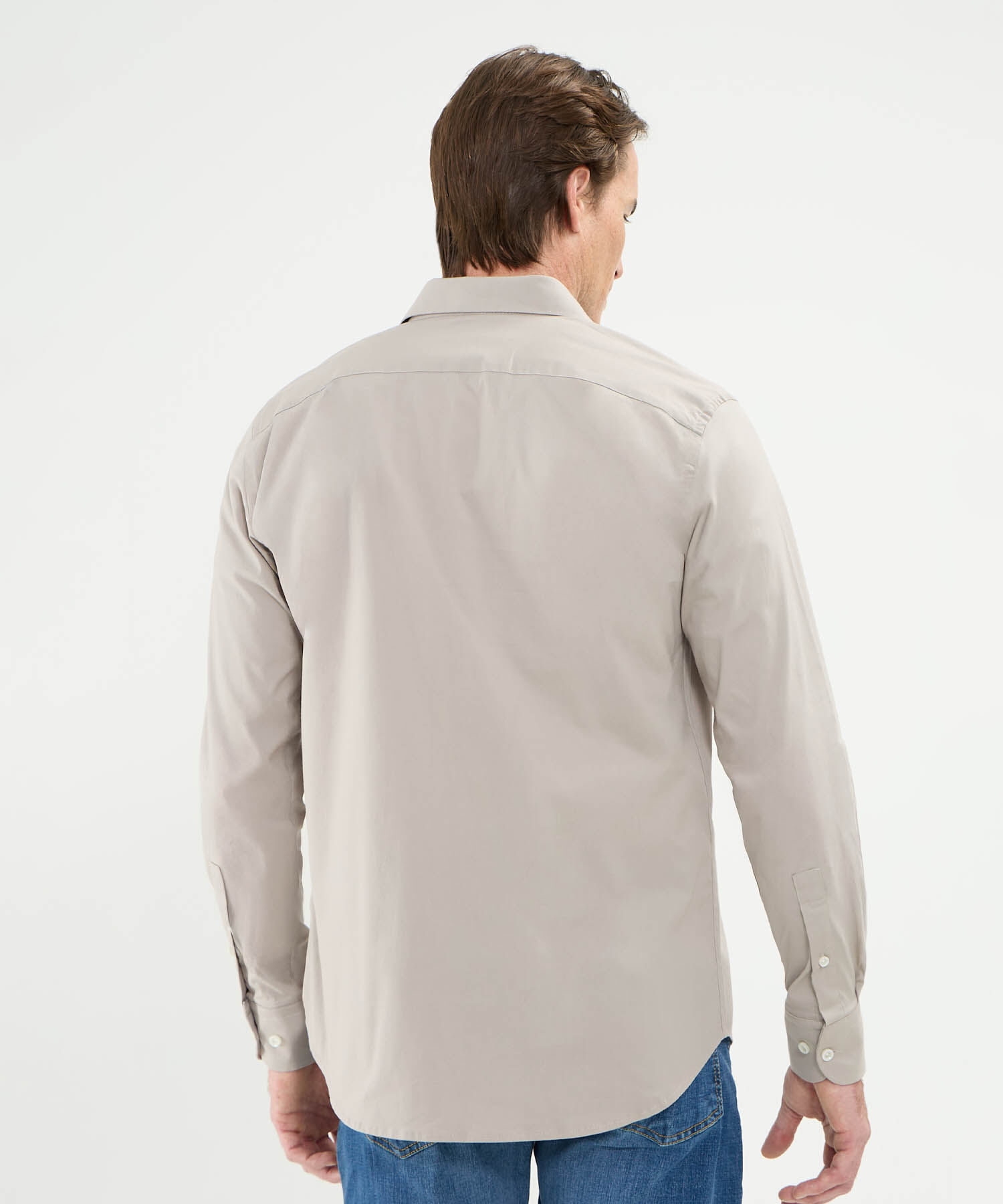 Camisa Corbatera Manga Larga Cuello Formal