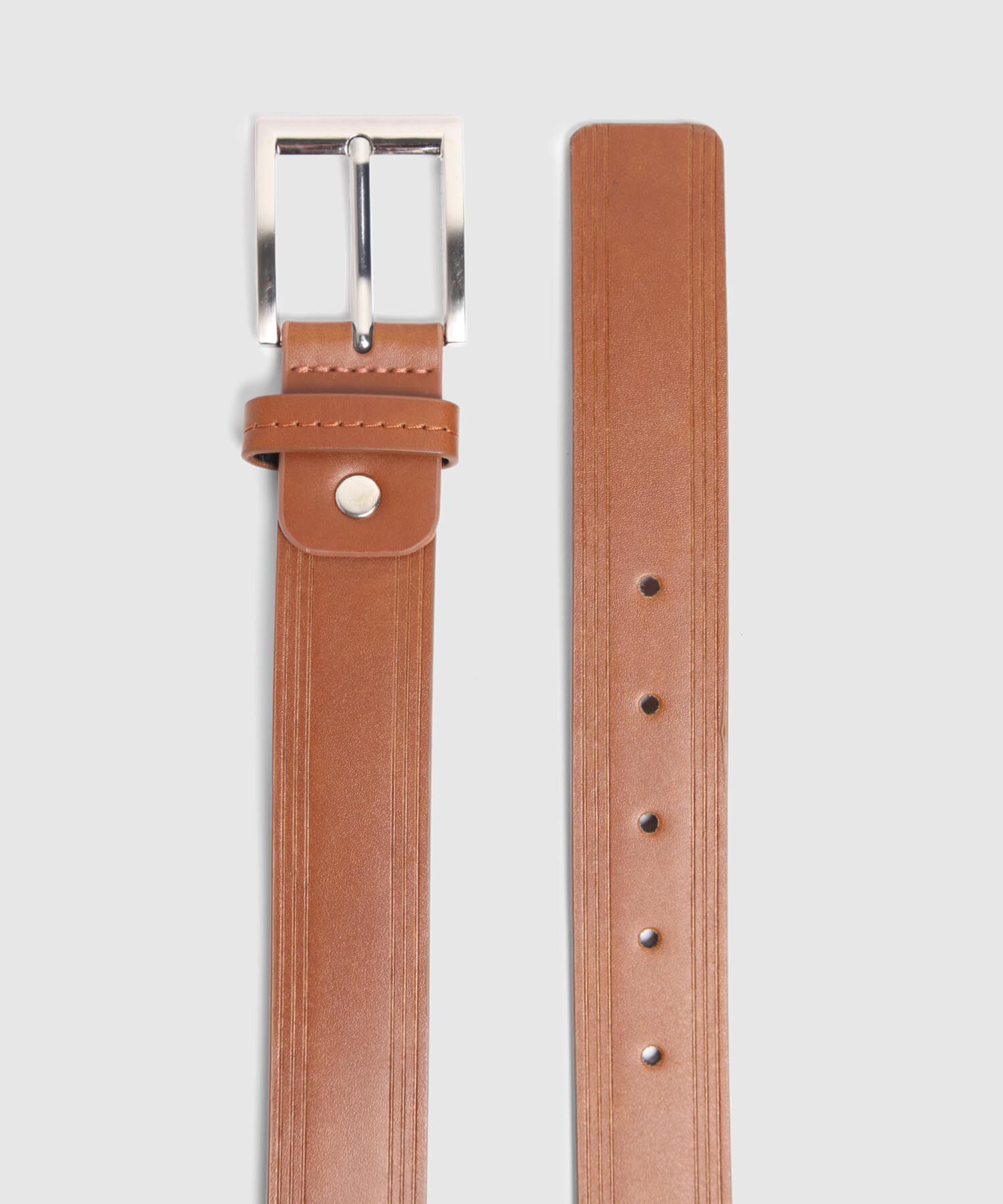 Cintur&oacute;n Cl&aacute;sico con Hebilla Met&aacute;lica Para Hombre