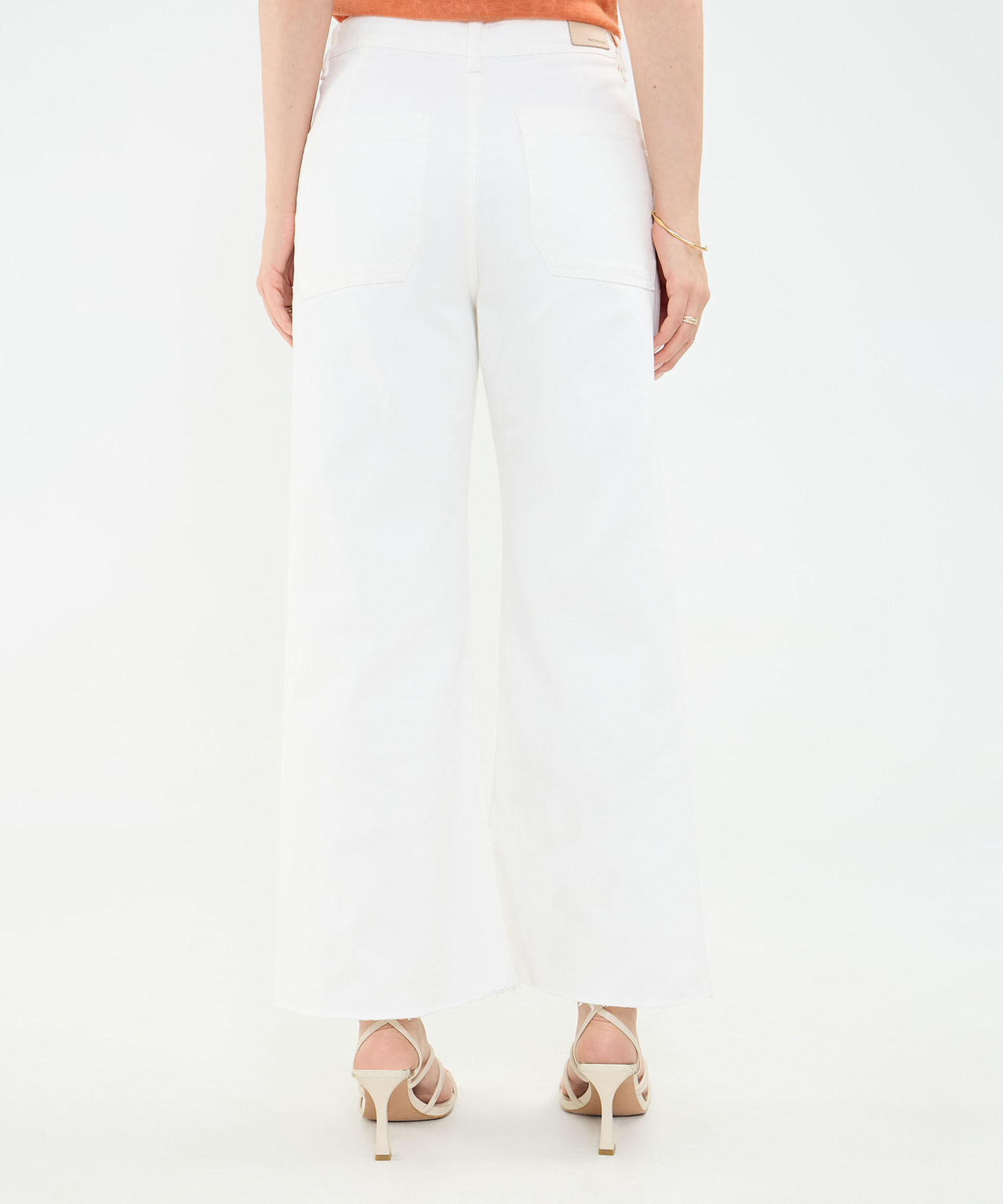 Jeans Culotte Tono Blanco