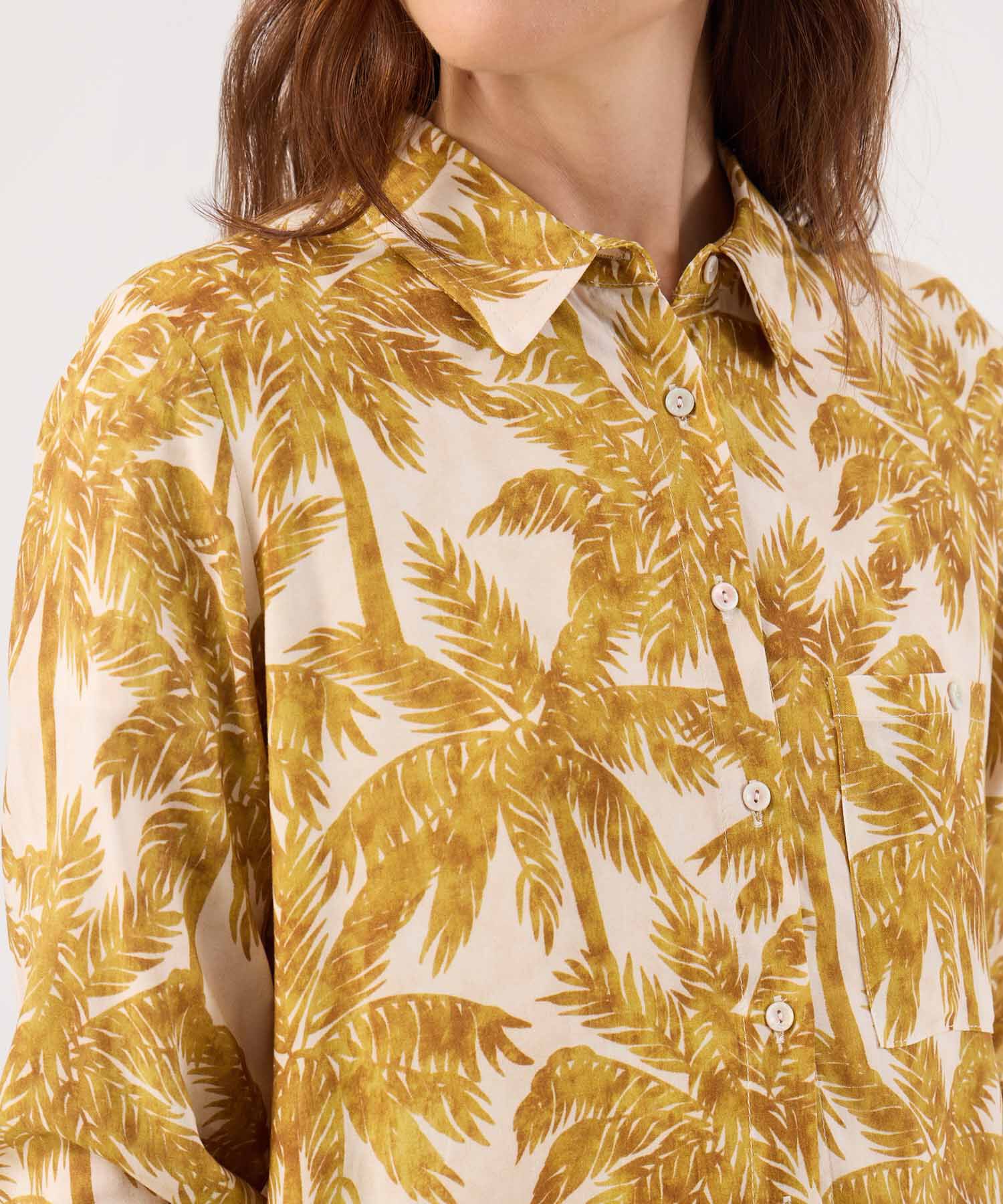 Camisa Estampada Manga Larga