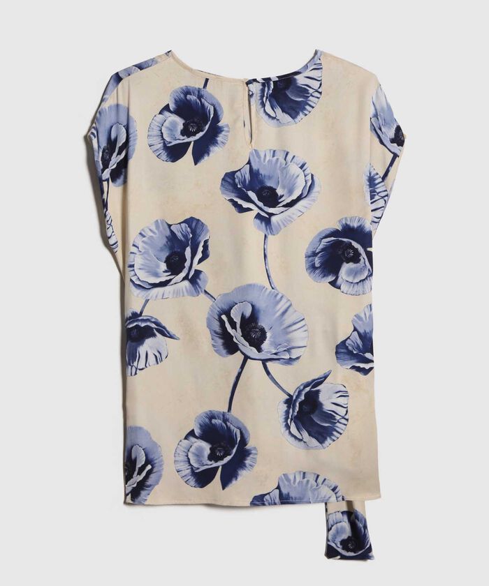 Blusa Estampada con Anudado