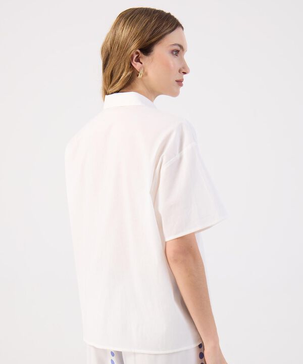 Camisa Bordado Ingl&eacute;s y Ondas