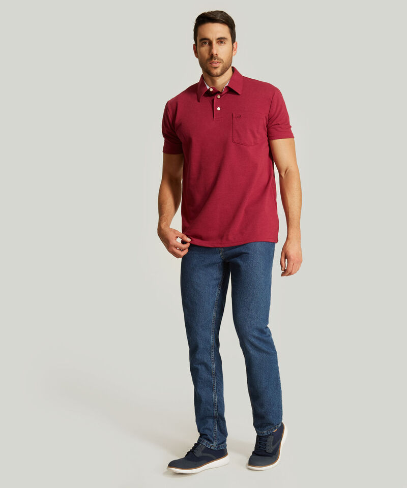 Polo Cuello Duro Con Bolsillo