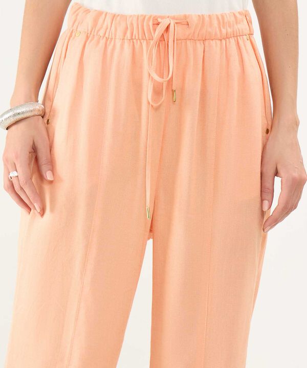 Pantal&oacute;n en Efecto Lino