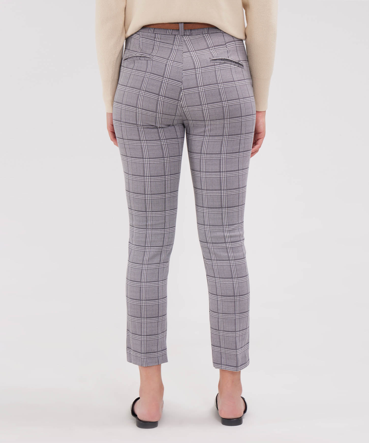 Pantalon Chino Estampado Con Cinturon
