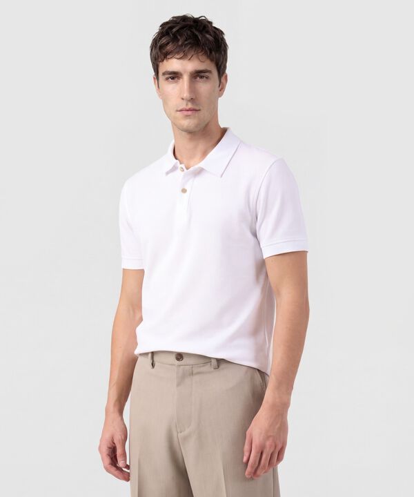 Polo Unicolor Texturizada  image number null