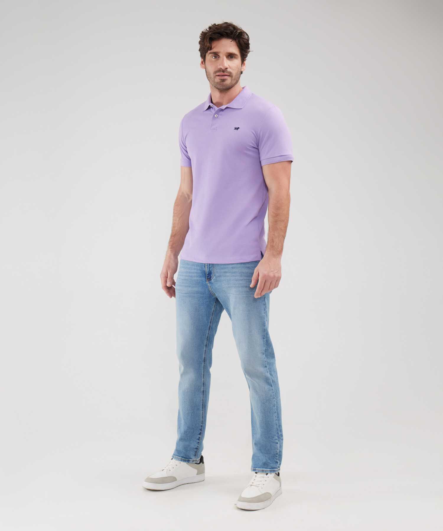 Polo Tejido Unicolor Cuello Y Puños Tejidos,Sin Bolsillo Con Hiladillo.