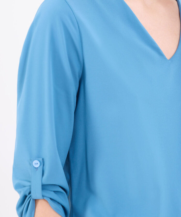 Blusa Escotada Manga ¾