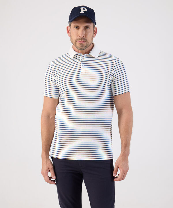 Polo De Rayas Horizontal Para Hombre image number null