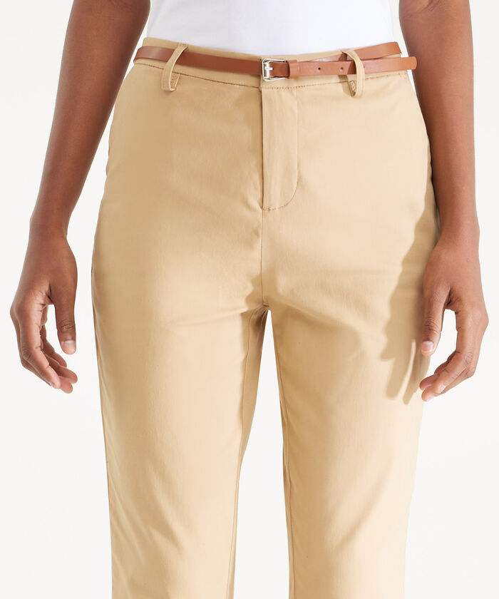 Pantal&oacute;n Chino Unicolor Con Cintur&oacute;n