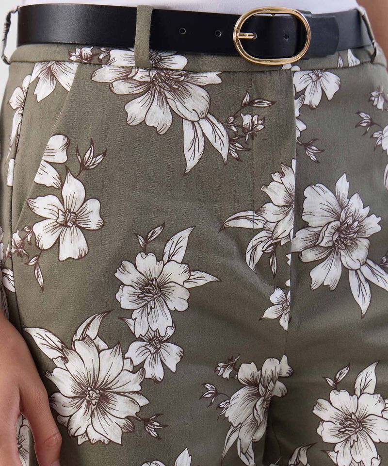 Pantal&oacute;n Ajuste Tobillero Estampado Para Mujer