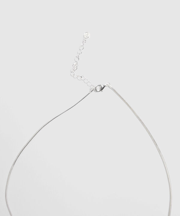 Collar Plateado Con Esferas Met&aacute;licas 
