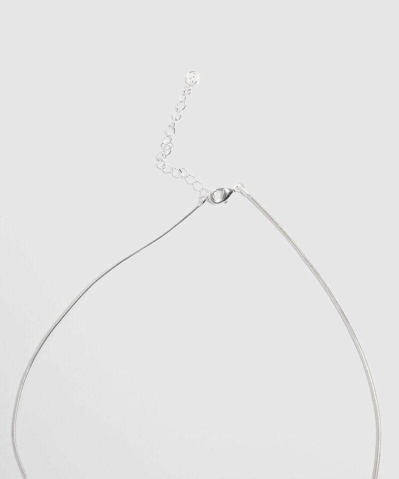 Collar Plateado Con Esferas Met&aacute;licas 