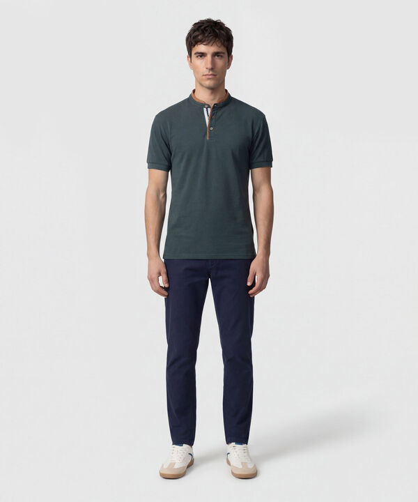Polo Cuello Neru Slim Fit Para Hombre image number null