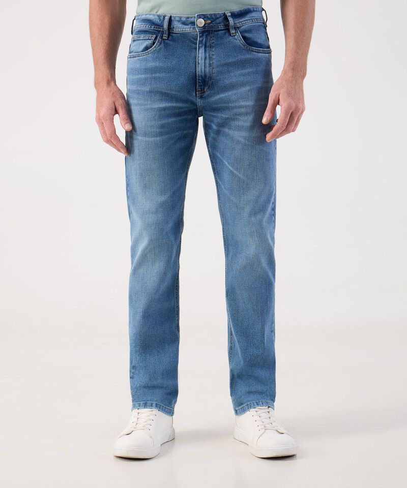 Jean de Dise&ntilde;o Cl&aacute;sico y Corte Recto Para Hombre