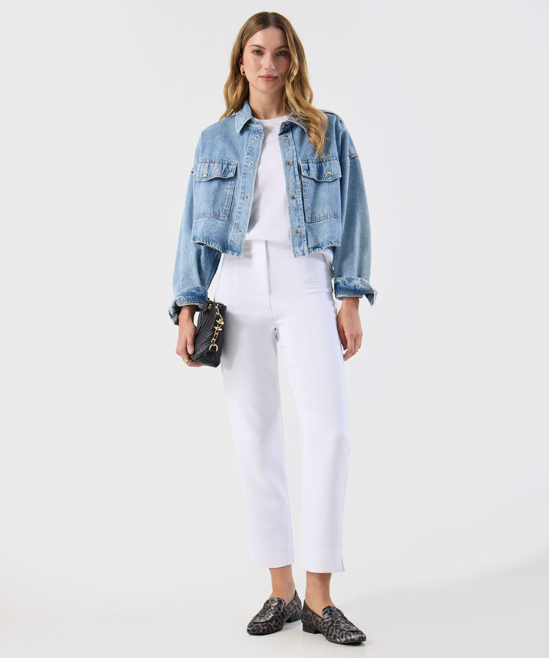 Camiseta Holgada De Hombro Ca&iacute;do Mujer