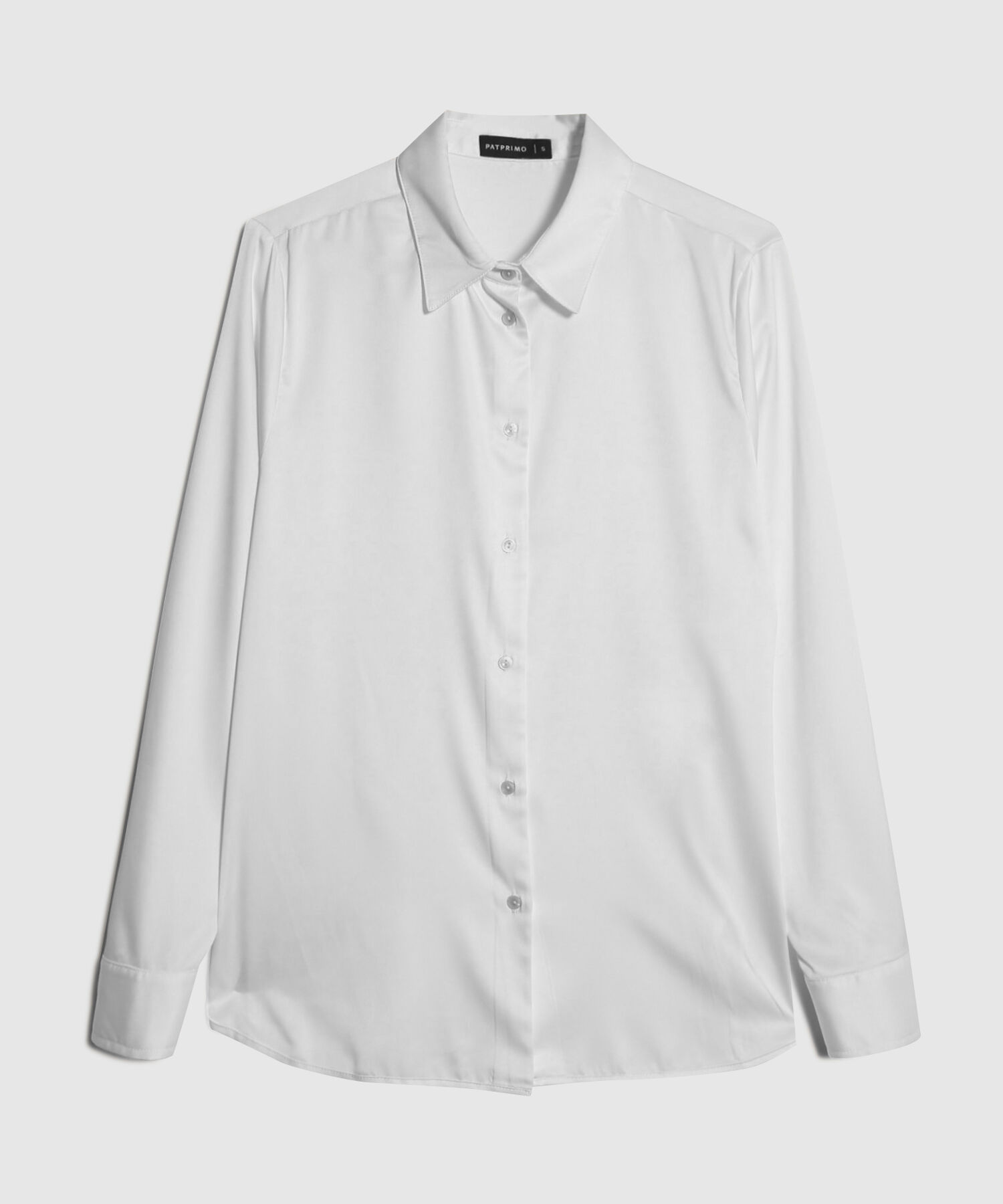 Camisa Manga Larga En Satin