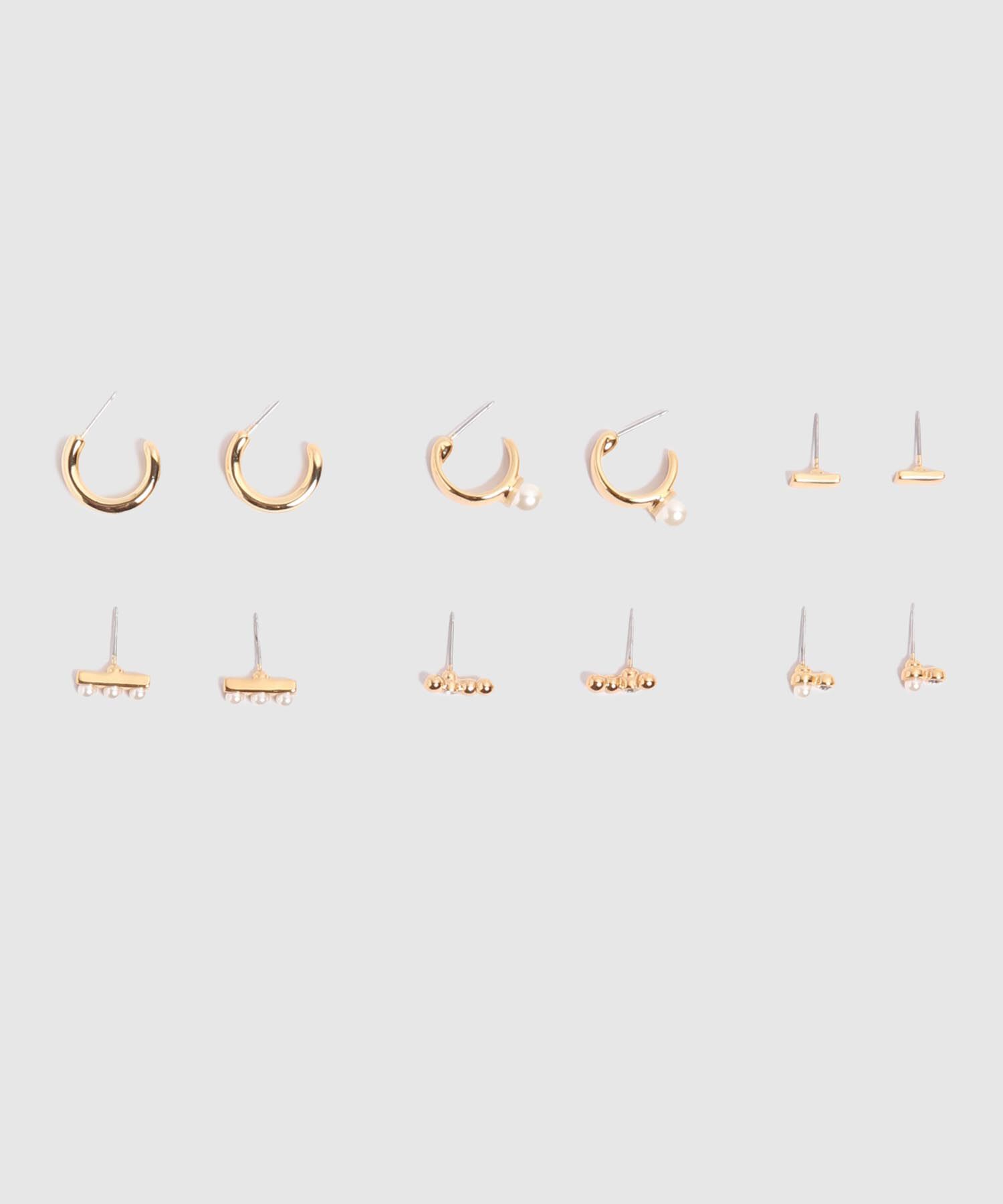 Set X6 Aretes Dorados 