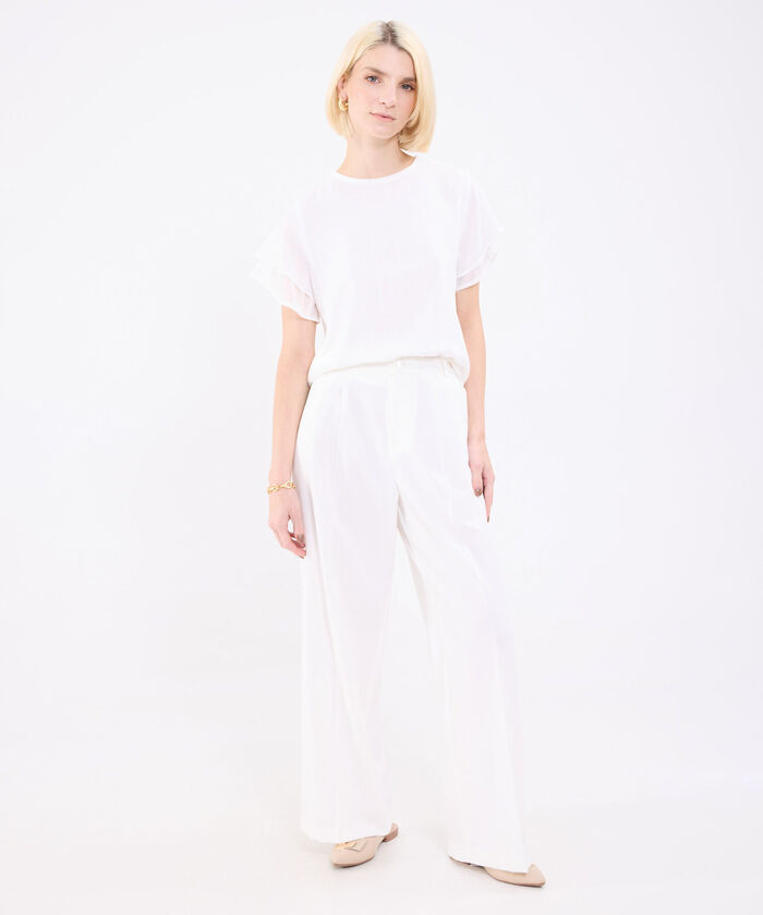 Blusa Unicolor Para Mujer