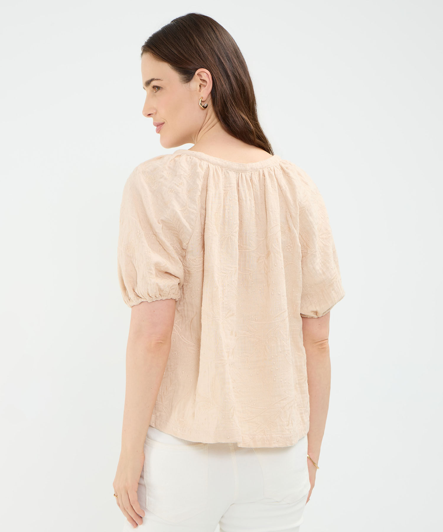 Blusa con Bordado Botánico