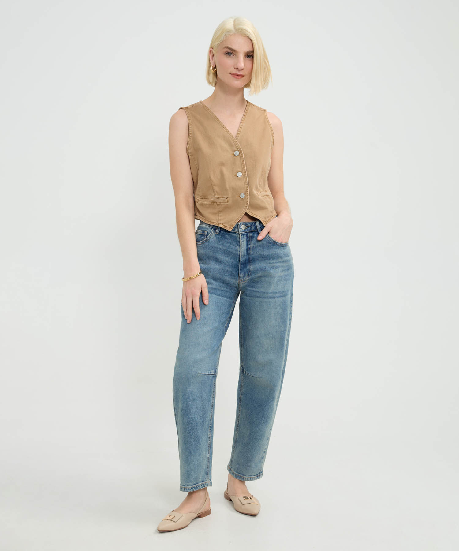 Jean Straight Con Pinza