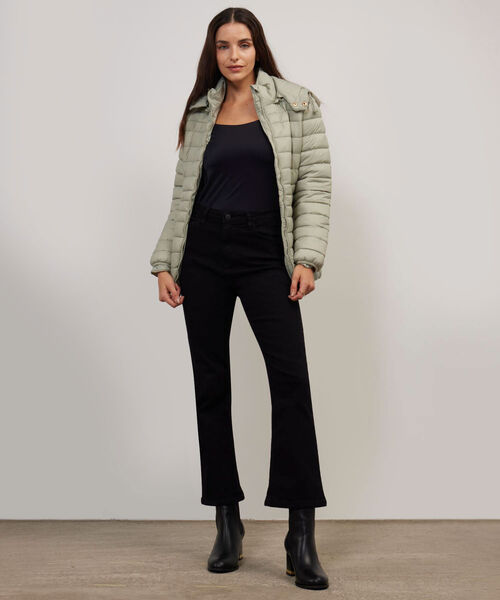 Jean Cropped Flare Tono Negro image number null