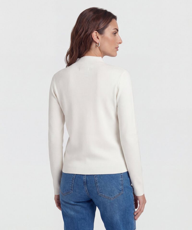 Saco Tejido Cuello Alto para Mujer