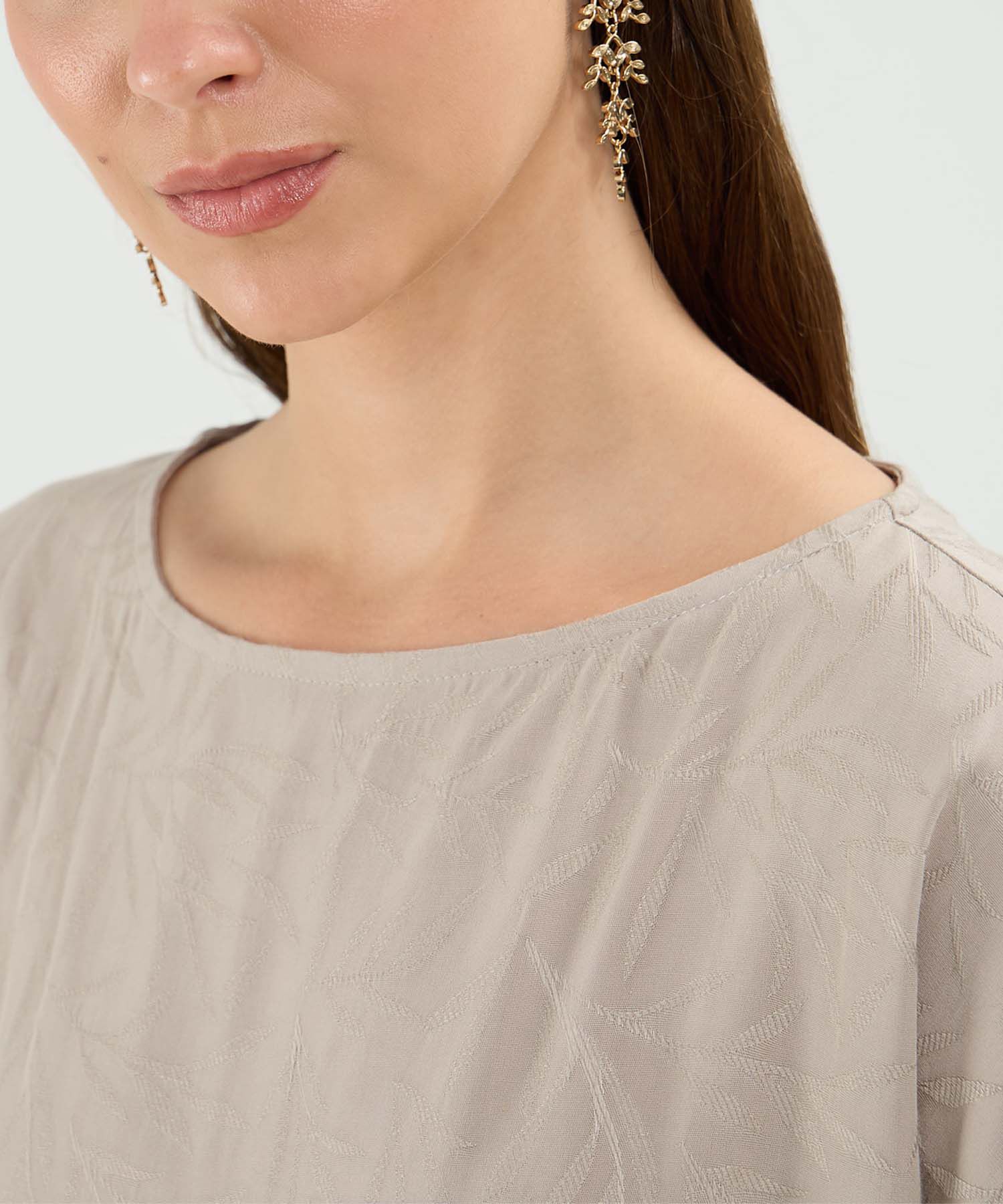 Blusa Manga Corta Ruedo Asimetrico Para Mujer