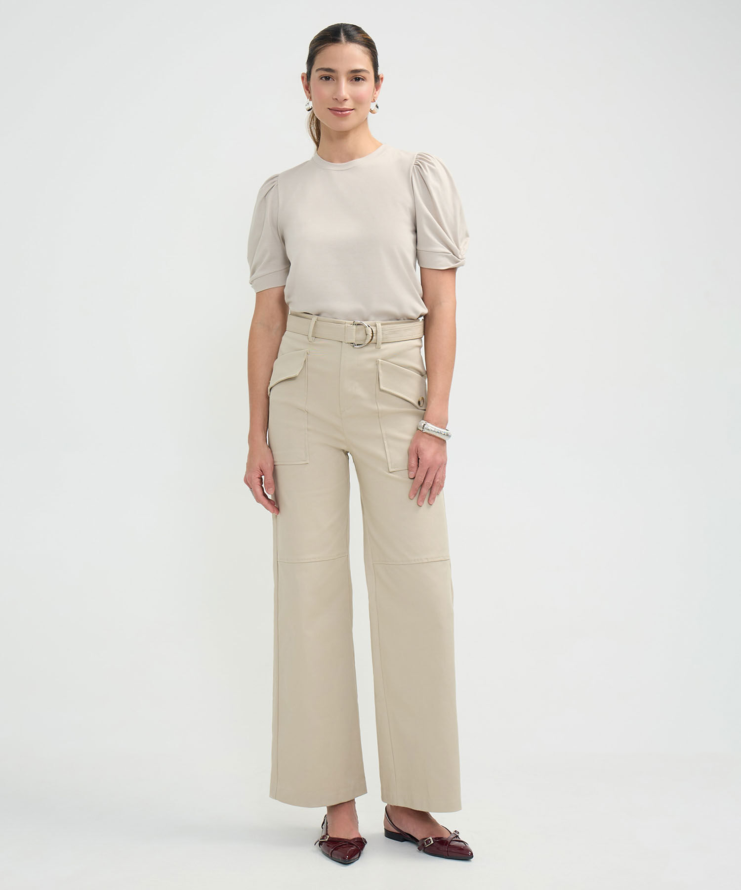 Pantalón Casual Bolsillos de Tapa