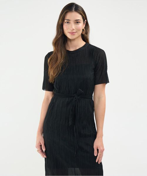 Vestido Midi con Brillos image number null