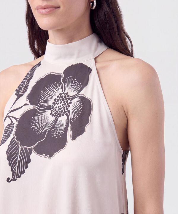 Vestido Cuello Halter Largo para Mujer