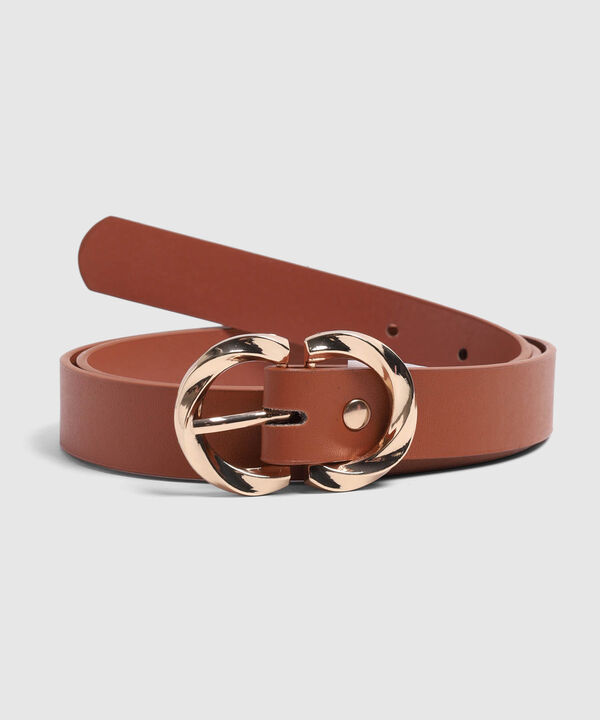 Cintur&oacute;n Cl&aacute;sico Con Hebilla Doble Para Mujer