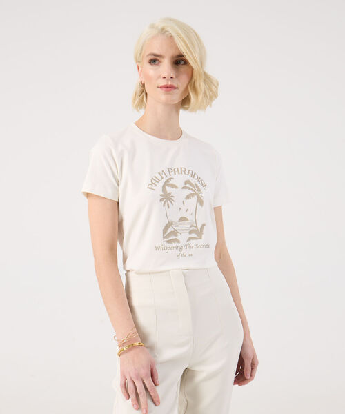 Camiseta Manga Corta Con Estampado image number null