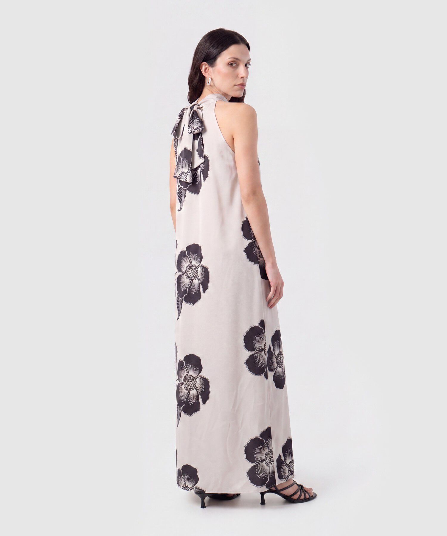 Vestido Cuello Halter Largo para Mujer
