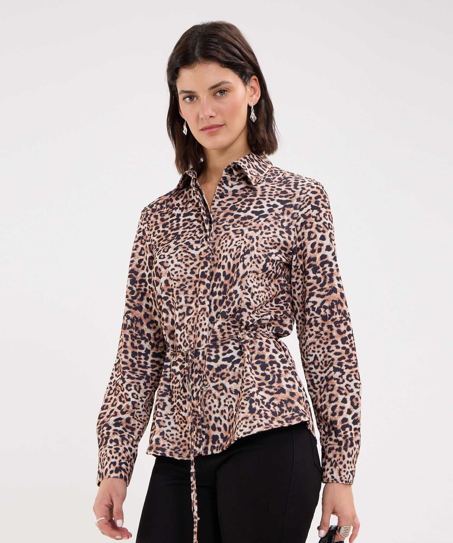 Camisa Animal Print de Manchas