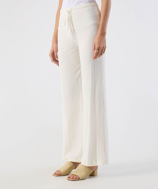 Pantal&oacute;n Tejido Amplio C&oacute;modo Para Mujer image number null