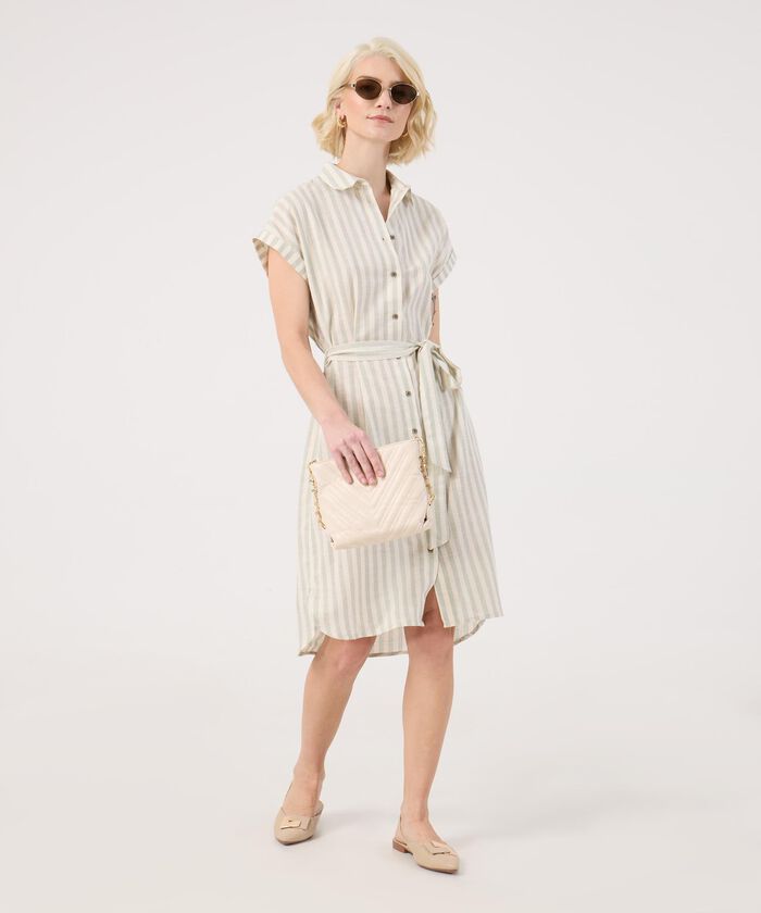 Vestido Camisero A Rayas