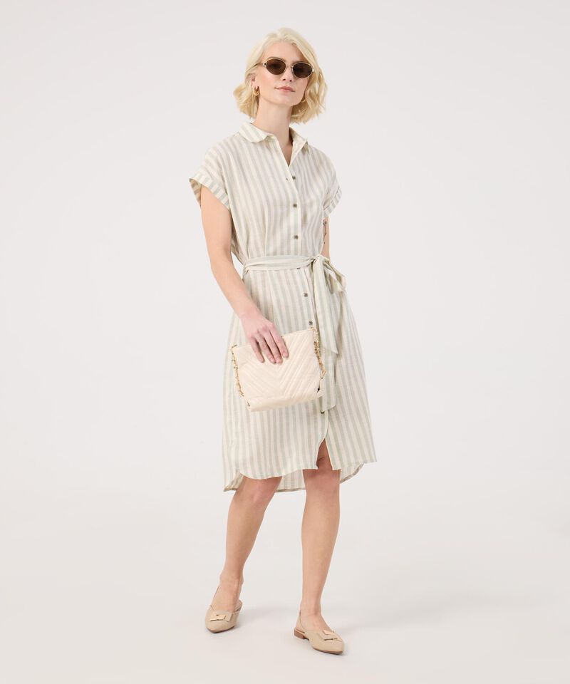 Vestido Camisero A Rayas