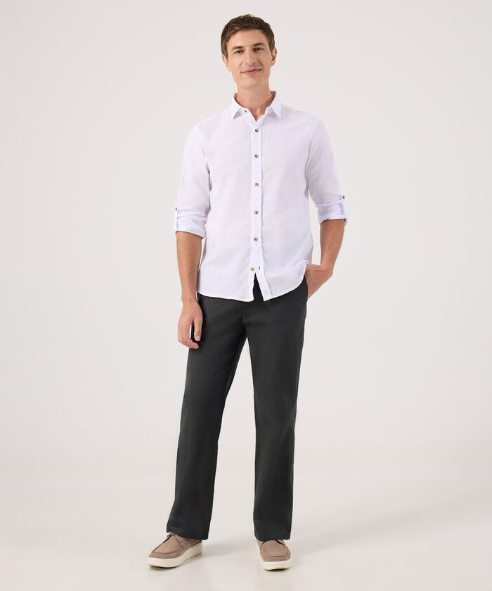 Camisa Manga Larga Con Charretera