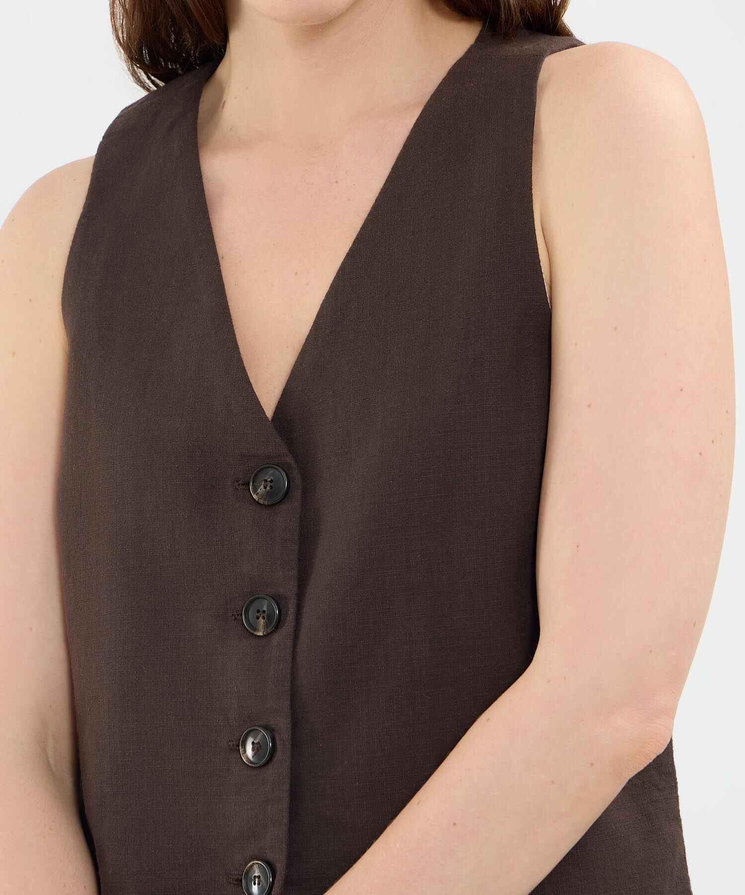 Chaleco en Efecto Rústico