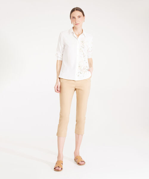 Pantalón Capri Unicolor image number null