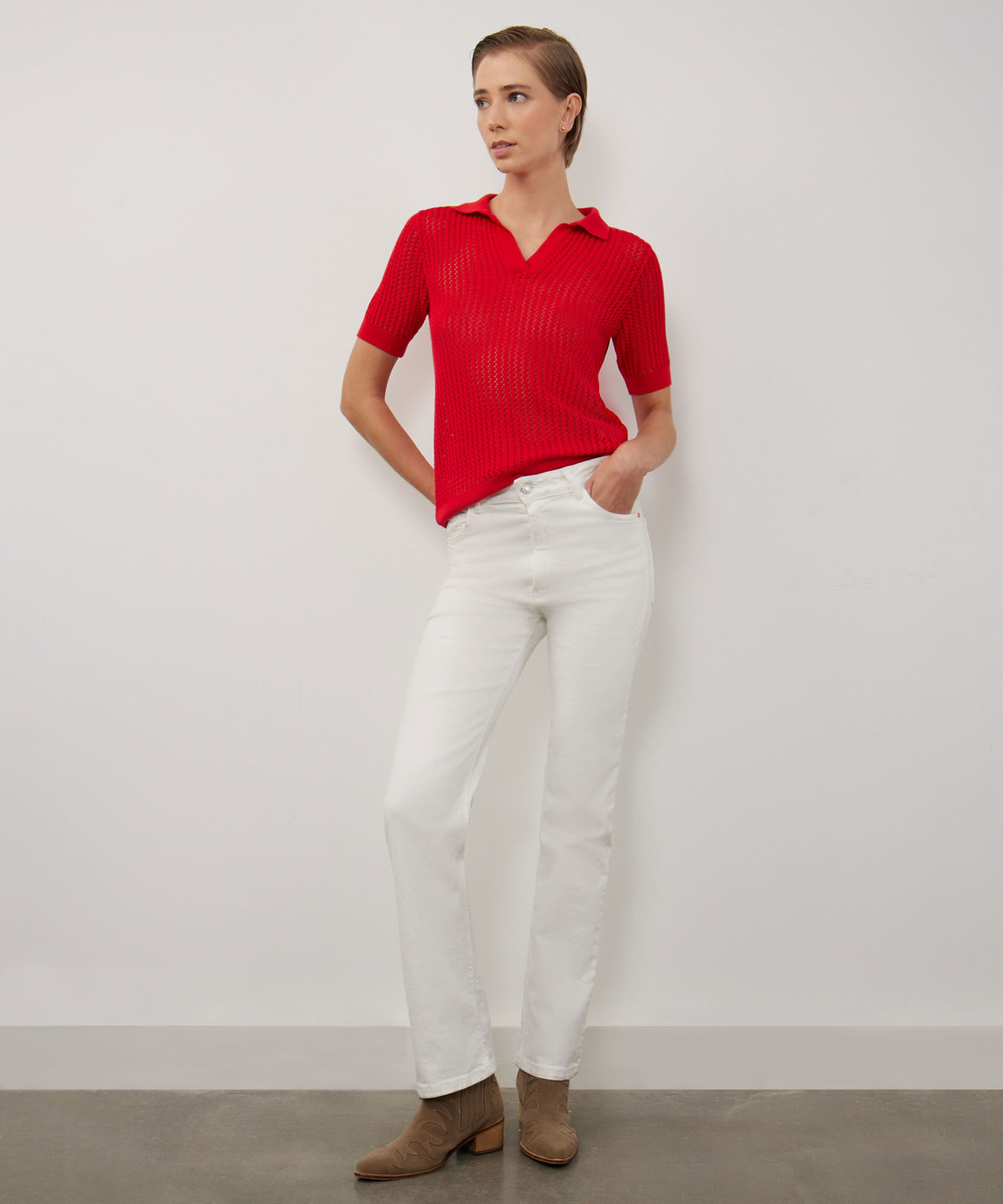 Jean Jean Straight Tono Off White