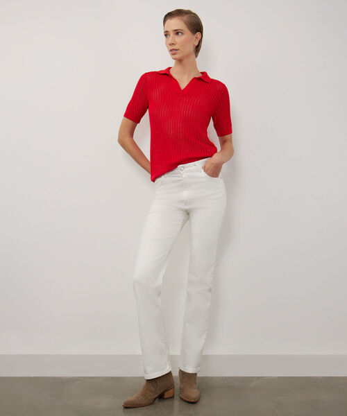 Jean Jean Straight Tono Off White image number null