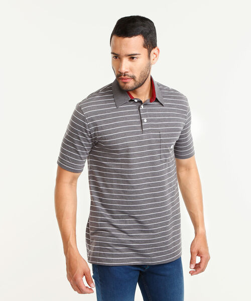 Polo Cuello Duro  Preteñido Bicolor image number null