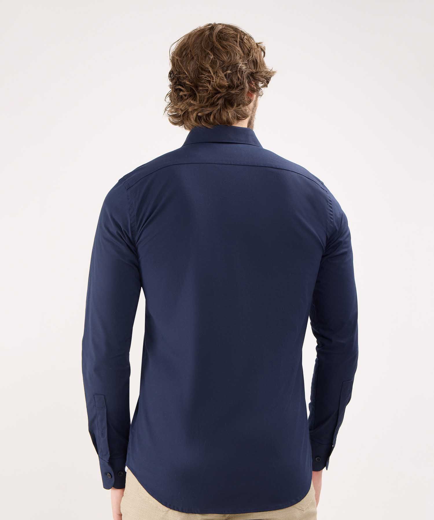 Camisa Corbatera Manga Larga