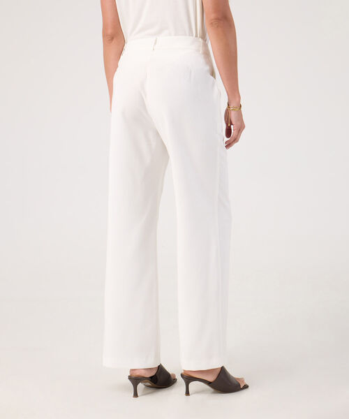 Pantalon recto unicolor 
