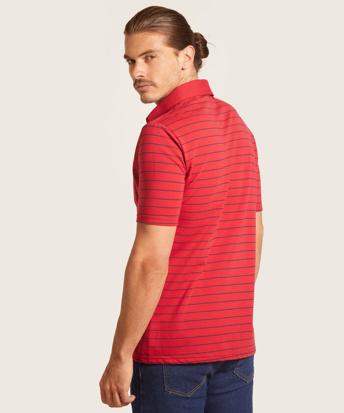 Polo Cuello Duro  Preteñido Bicolor