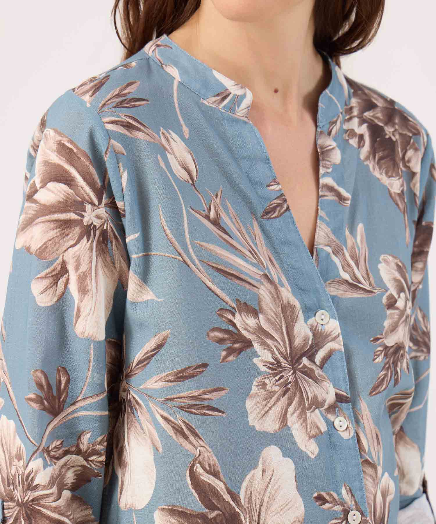 Blusa Manga Larga Estampada